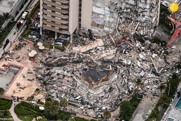 ناامیدی از یافتن 156 مفقود حادثه ریزش ساختمان در میامی