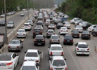 ترافیک سنگین در محور شهریار، تهران