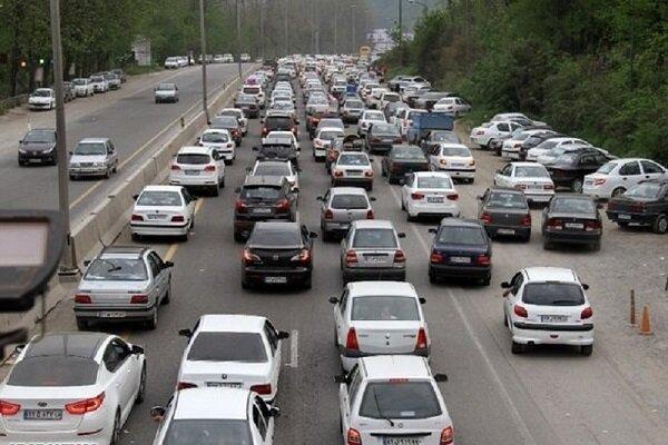 ترافیک سنگین در محور شهریار، تهران